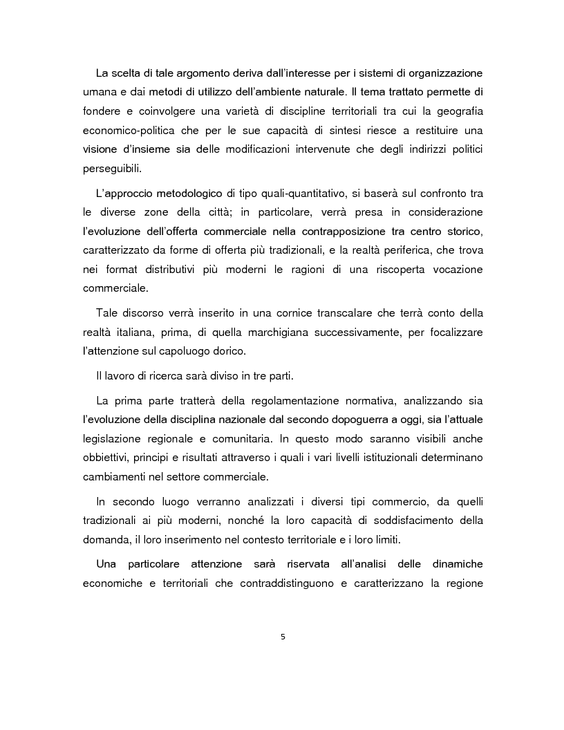 Anteprima della tesi: Gli spazi del commercio nei processi di rigenerazione urbana del capoluogo dorico, Pagina 3