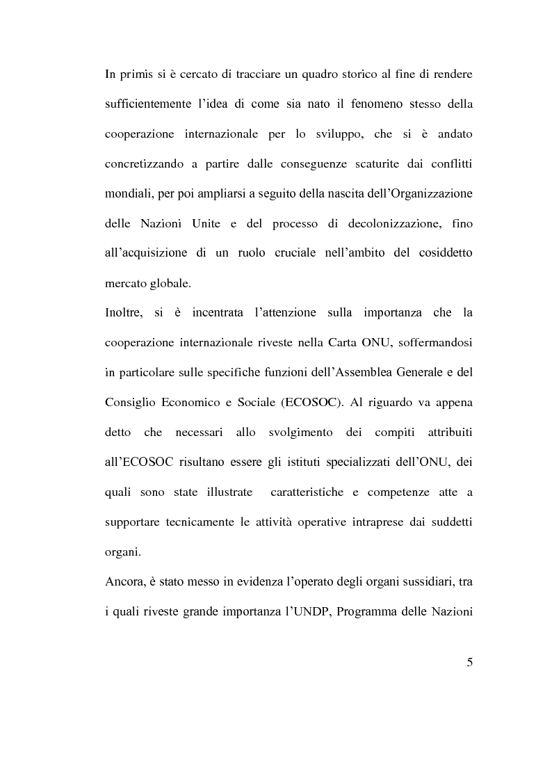 Anteprima della tesi: Cooperazione Economica e Azione per lo Sviluppo, Pagina 3