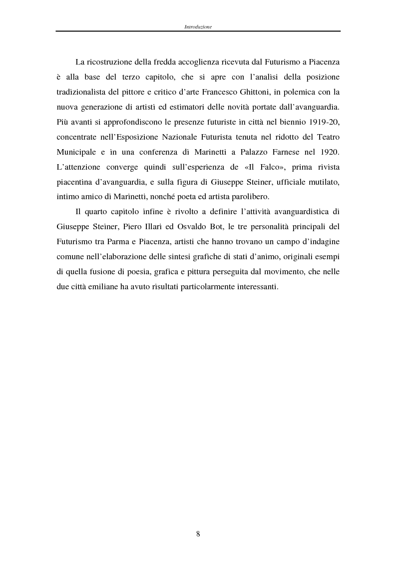 Anteprima della tesi: Esperienze futuriste tra Parma e Piacenza, Pagina 3