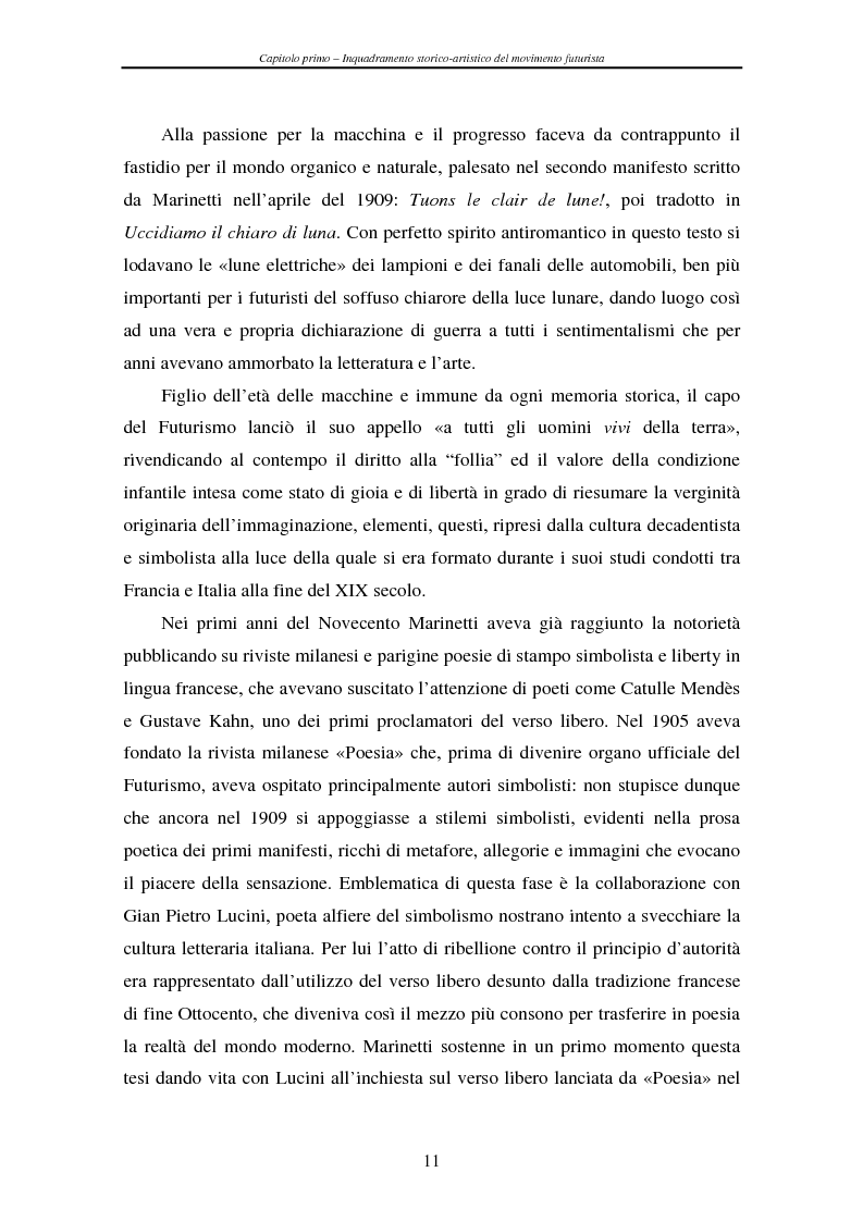 Anteprima della tesi: Esperienze futuriste tra Parma e Piacenza, Pagina 6