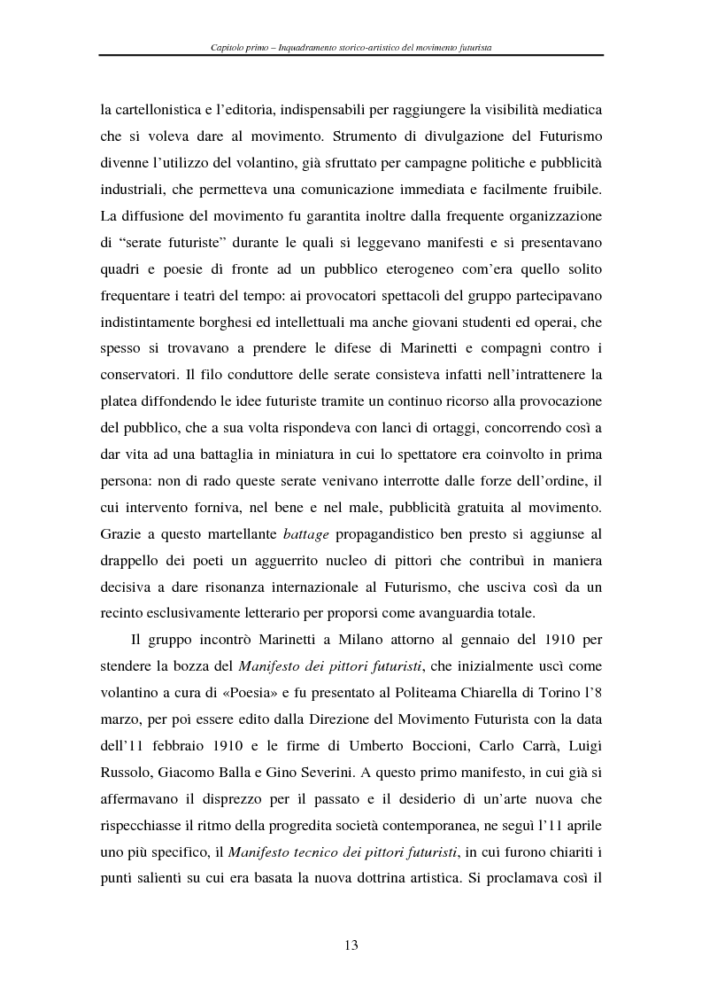Anteprima della tesi: Esperienze futuriste tra Parma e Piacenza, Pagina 8
