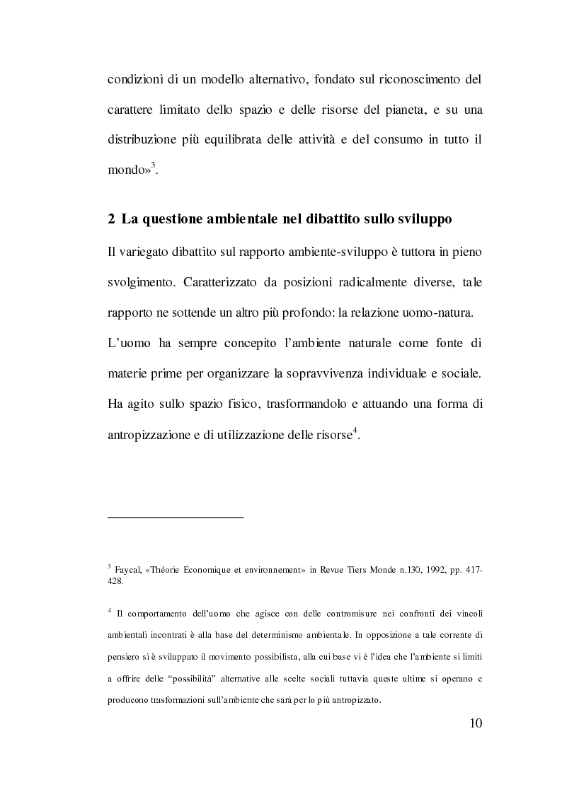 Anteprima della tesi: Cooperazione Internazionale allo Sviluppo e Tutela Ambientale: Il Caso Cinese, Pagina 9