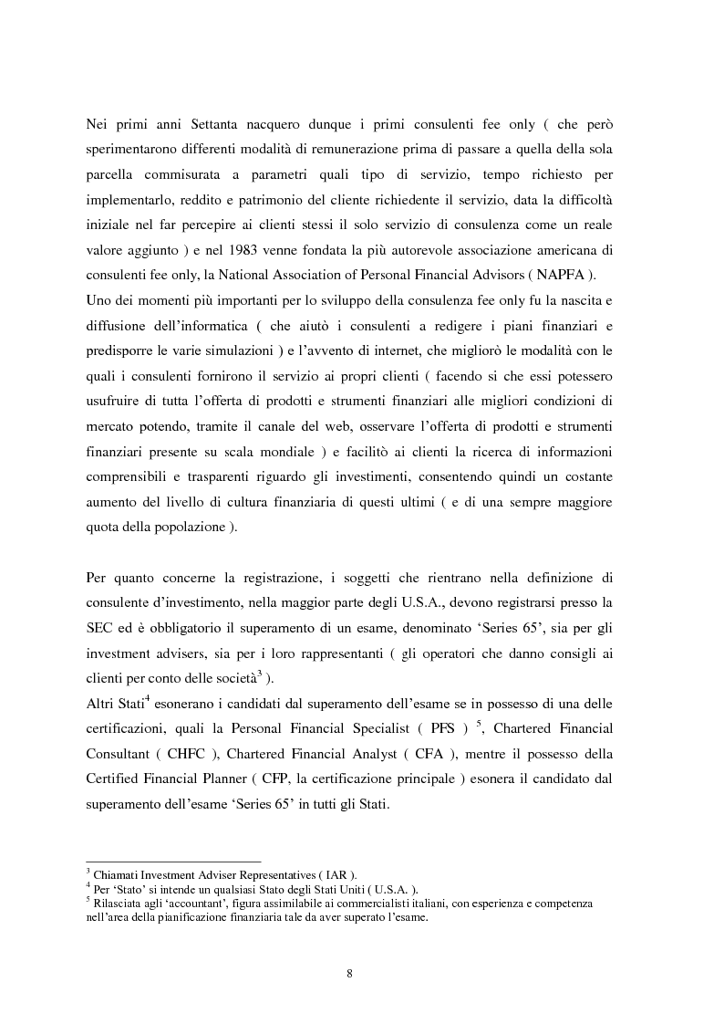Anteprima della tesi: La consulenza finanziaria indipendente: storia, evoluzione normativa, prospettive future, Pagina 5