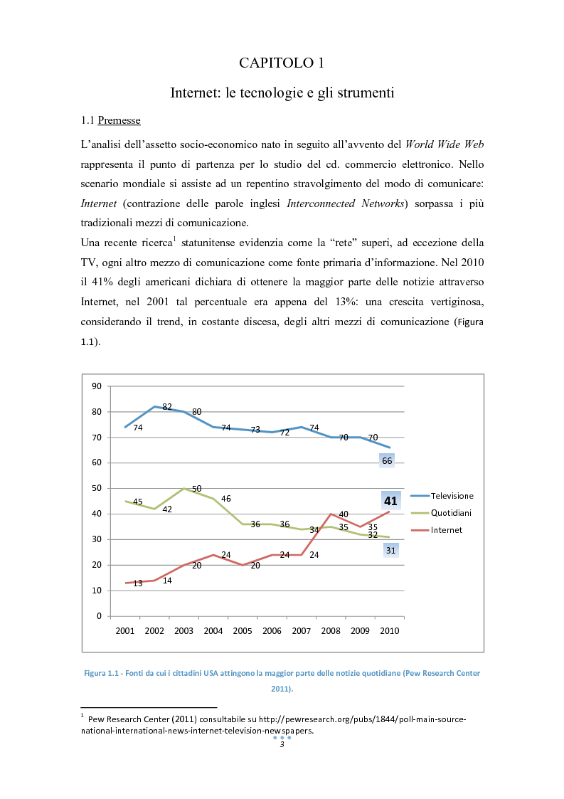 Anteprima della tesi: E-Commerce: tra nuove tecnologie informatiche e nuove opportunità commerciali, Pagina 4