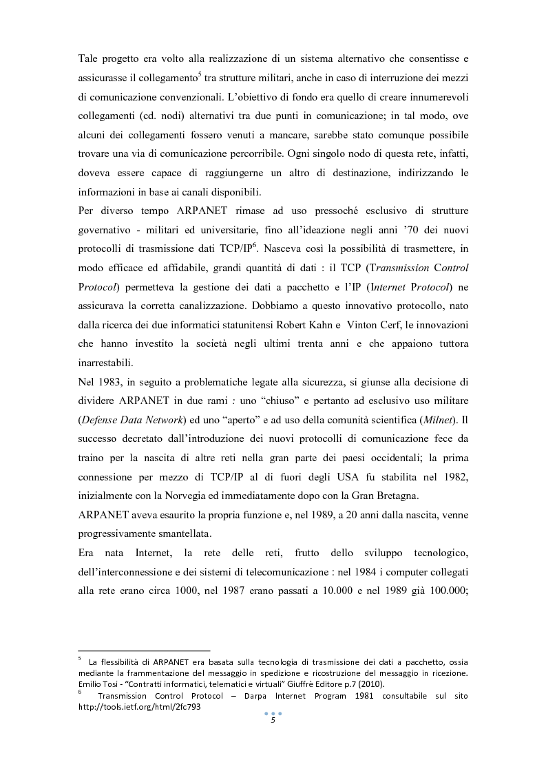 Anteprima della tesi: E-Commerce: tra nuove tecnologie informatiche e nuove opportunità commerciali, Pagina 6