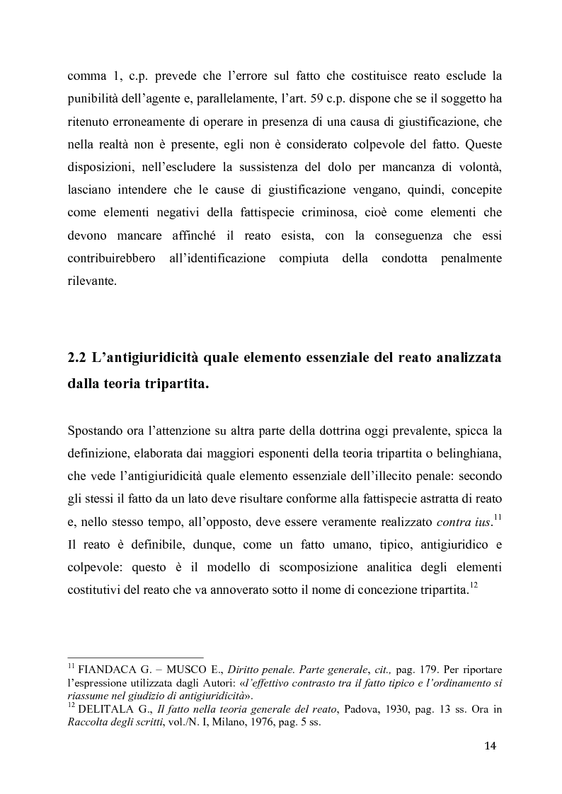 Anteprima della tesi: L'eccesso colposo di legittima difesa, Pagina 10