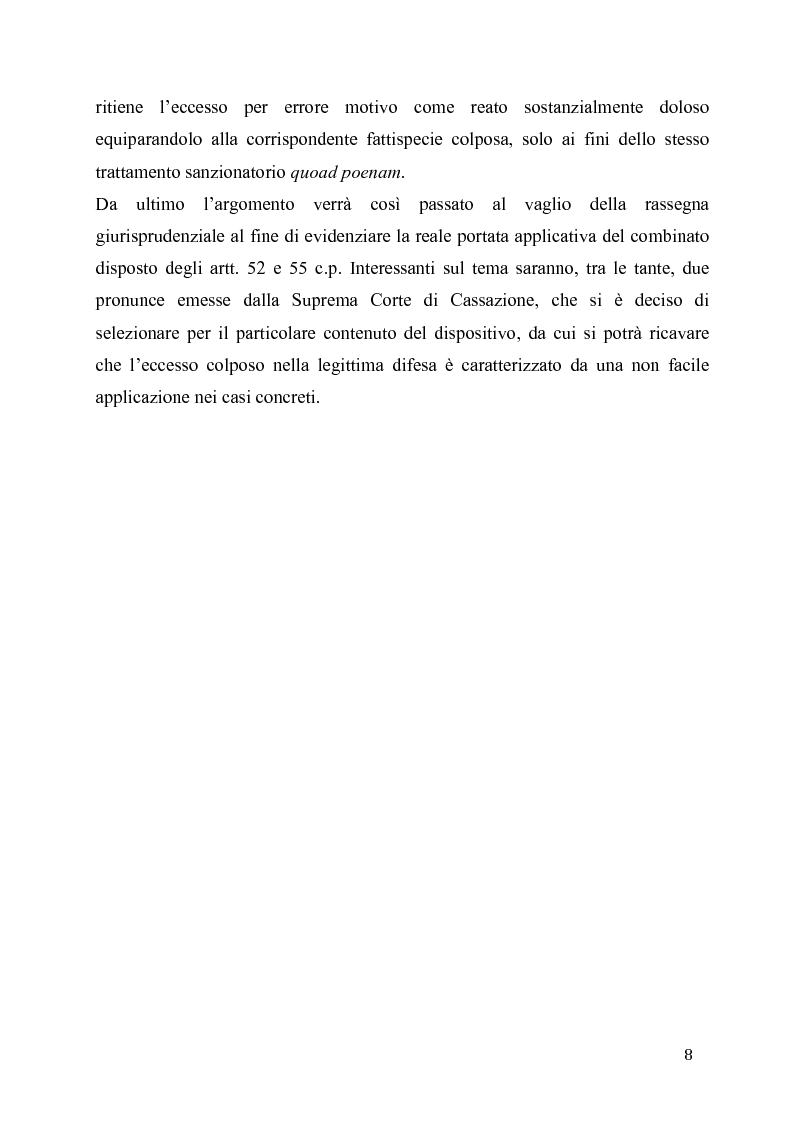 Anteprima della tesi: L'eccesso colposo di legittima difesa, Pagina 4