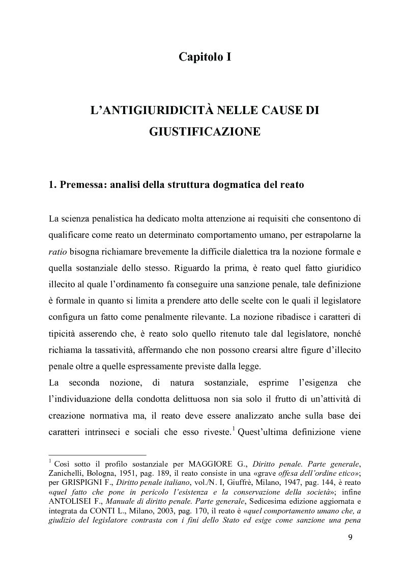Anteprima della tesi: L'eccesso colposo di legittima difesa, Pagina 5