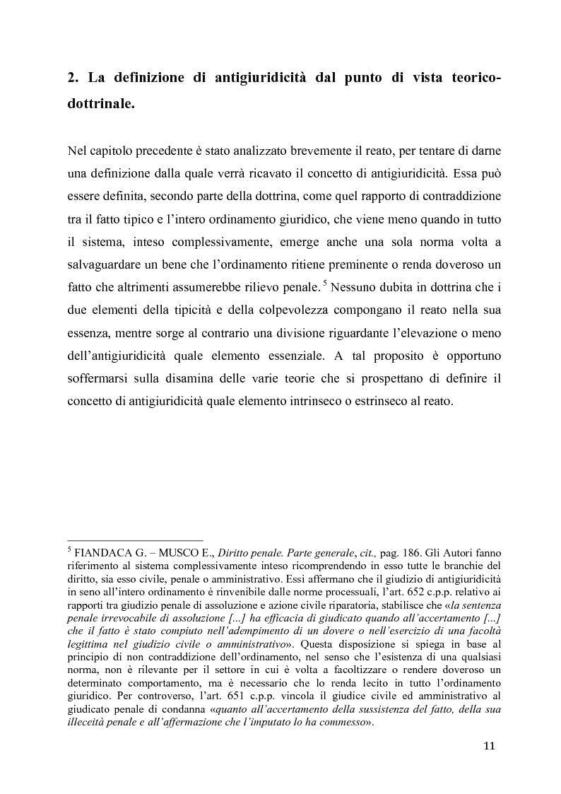 Anteprima della tesi: L'eccesso colposo di legittima difesa, Pagina 7