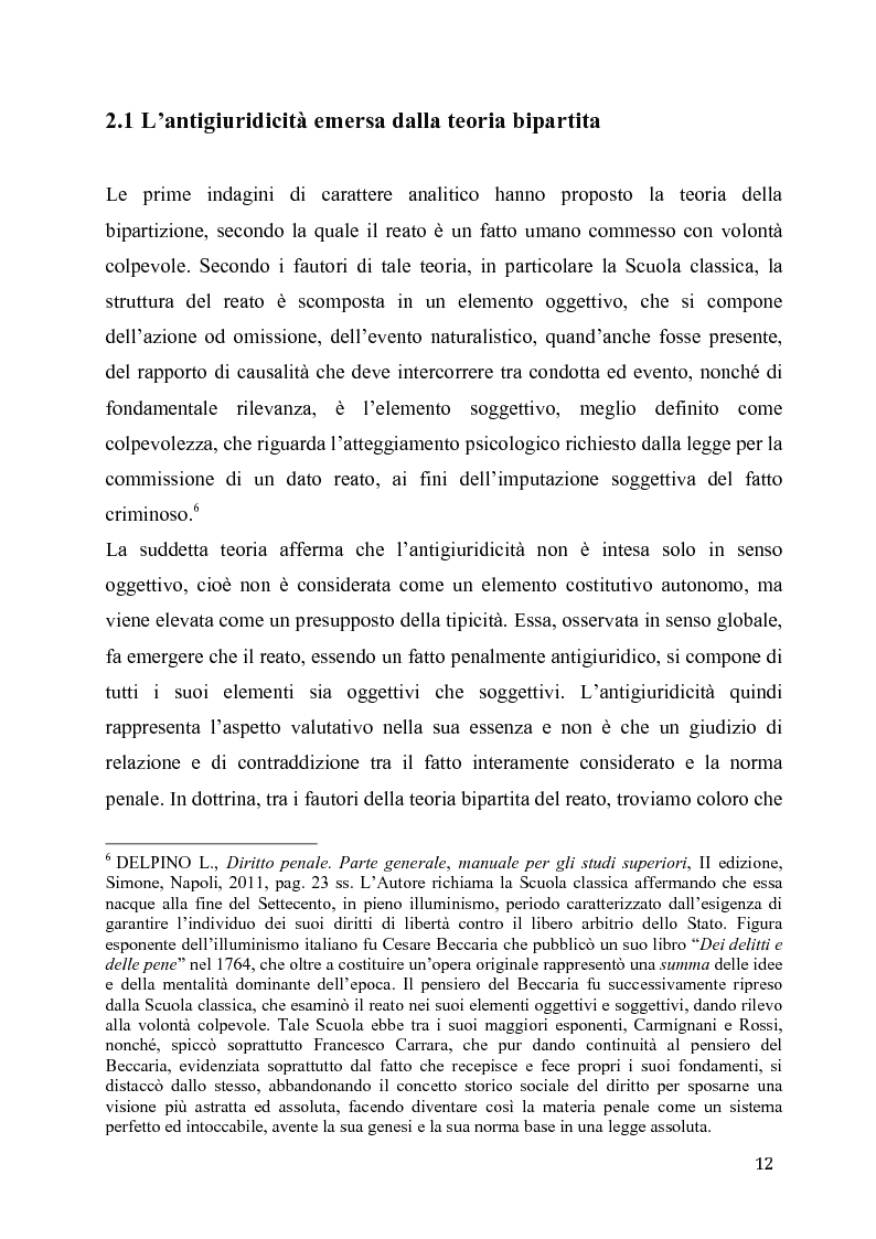 Anteprima della tesi: L'eccesso colposo di legittima difesa, Pagina 8