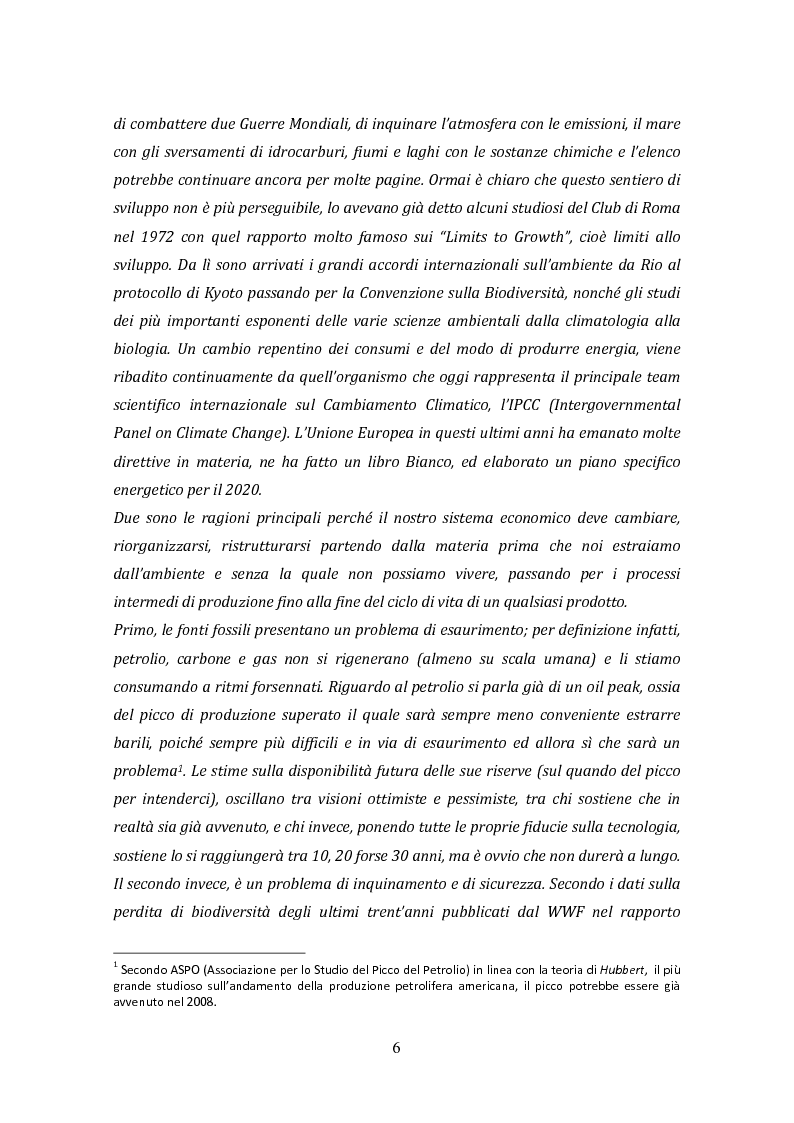 Anteprima della tesi: La biomassa: una FER a rapido sviluppo. Studio della filiera a oli vegetali e sulla sostenibilità ambientale ed energetica dei biocombustibili., Pagina 3