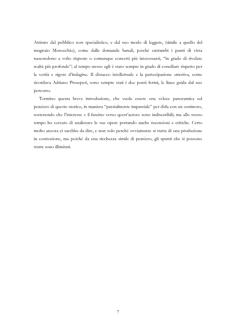 Anteprima della tesi: Carlo Ginzburg: una biografia intellettuale, Pagina 6
