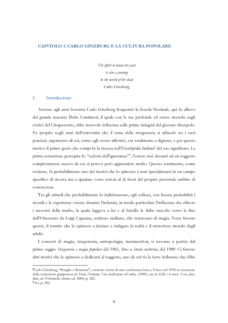 Anteprima della tesi: Carlo Ginzburg: una biografia intellettuale, Pagina 7