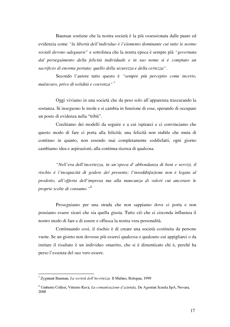 Estratto dalla tesi: Mulino Bianco e la capacità di individuare e soddisfare un bisogno latente - L’uso della comunicazione integrata per mantenere e potenziare la brand image in un’epoca di cambiamento