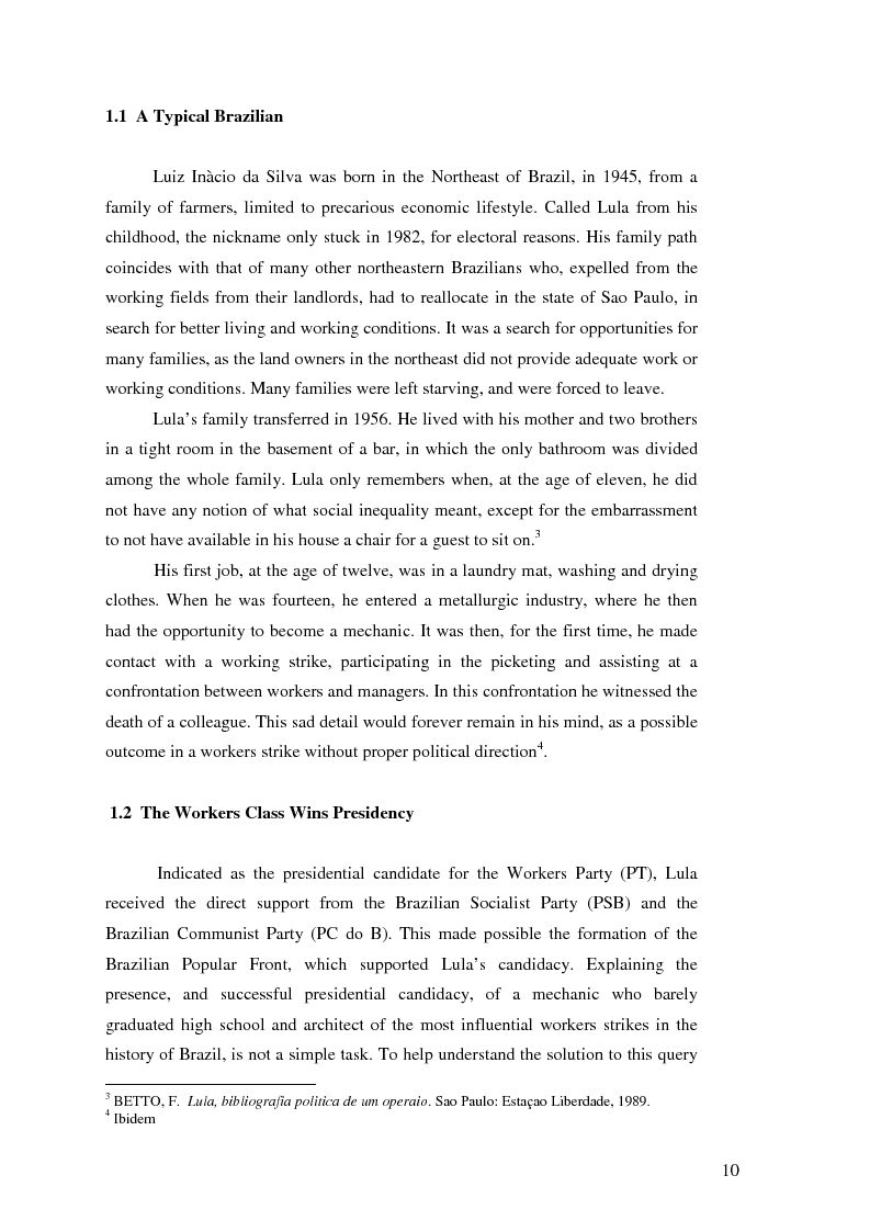 Anteprima della tesi: Lulism: the Evolution of a Political Phenomenon, Pagina 8