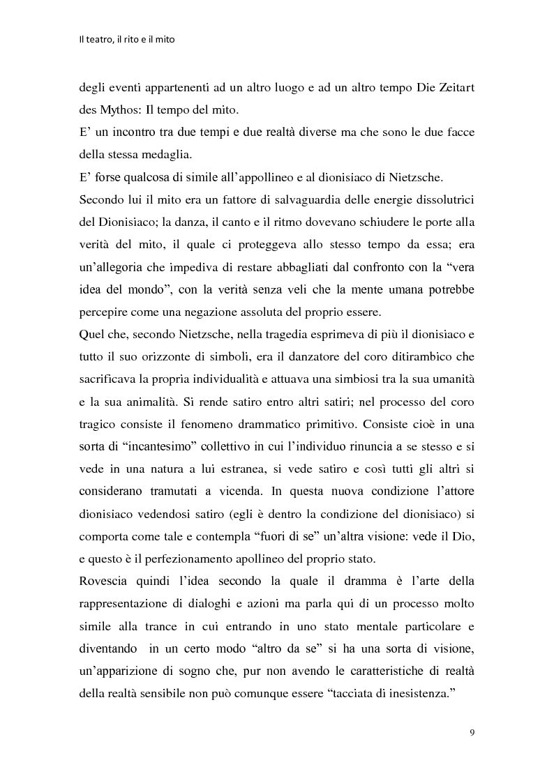 Anteprima della tesi: Rapporti tra teatralità e ritualità con particolare riferimento a Bartabas, Pagina 10