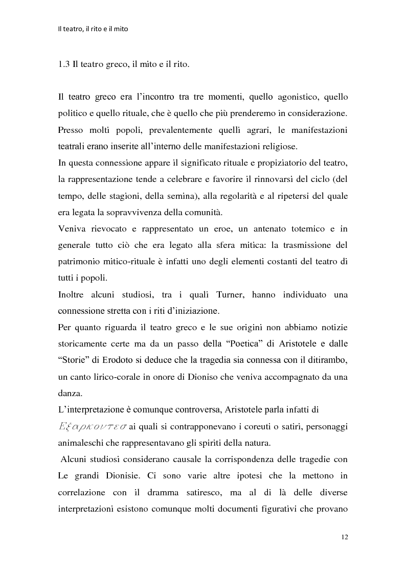 Anteprima della tesi: Rapporti tra teatralità e ritualità con particolare riferimento a Bartabas, Pagina 13