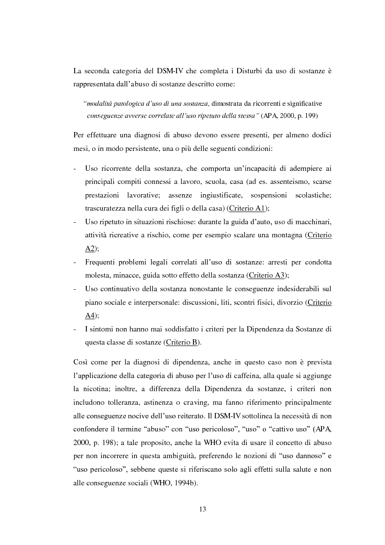 Anteprima della tesi: Uscire dal tunnel: il percorso terapeutico delle comunità per tossicodipendenti, Pagina 11