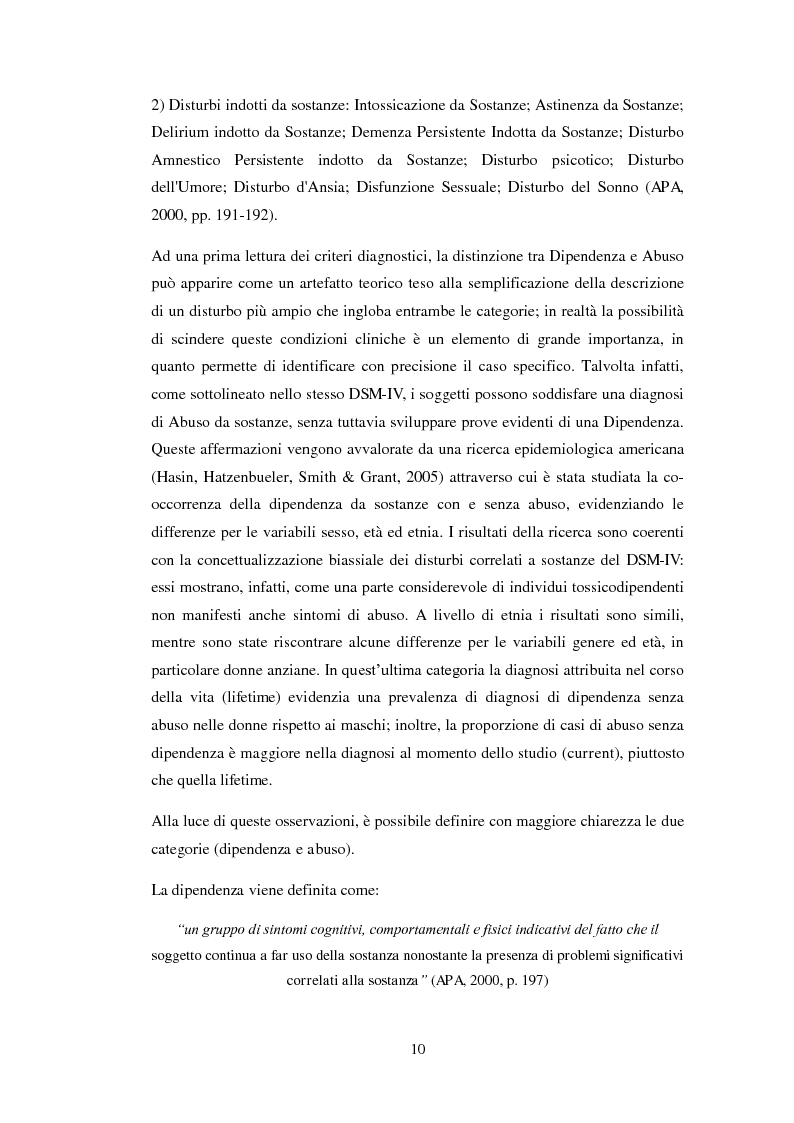 Anteprima della tesi: Uscire dal tunnel: il percorso terapeutico delle comunità per tossicodipendenti, Pagina 8