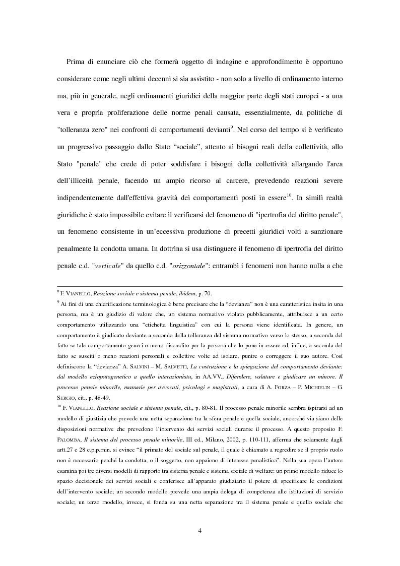 Anteprima della tesi: La clausola di irrilevanza del fatto nel processo penale minorile, Pagina 8