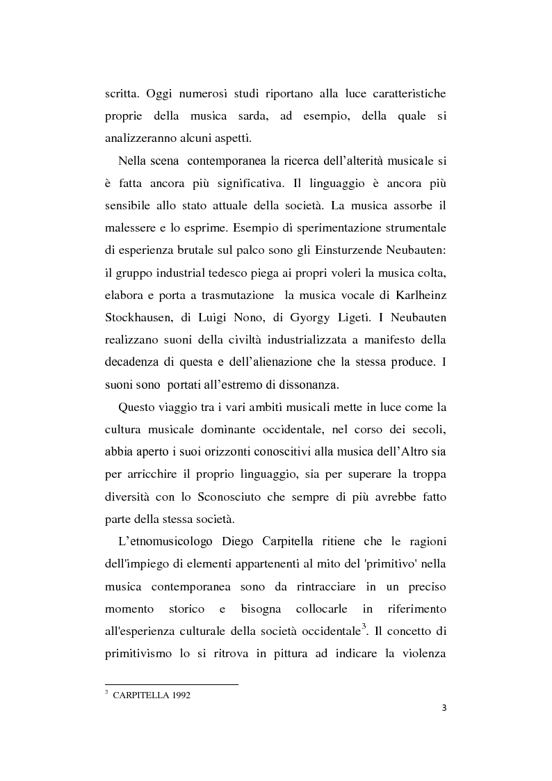 Anteprima della tesi: L'Altro in Musica, contaminazioni e influenze nella musica occidentale dal Novecento ad oggi, Pagina 4