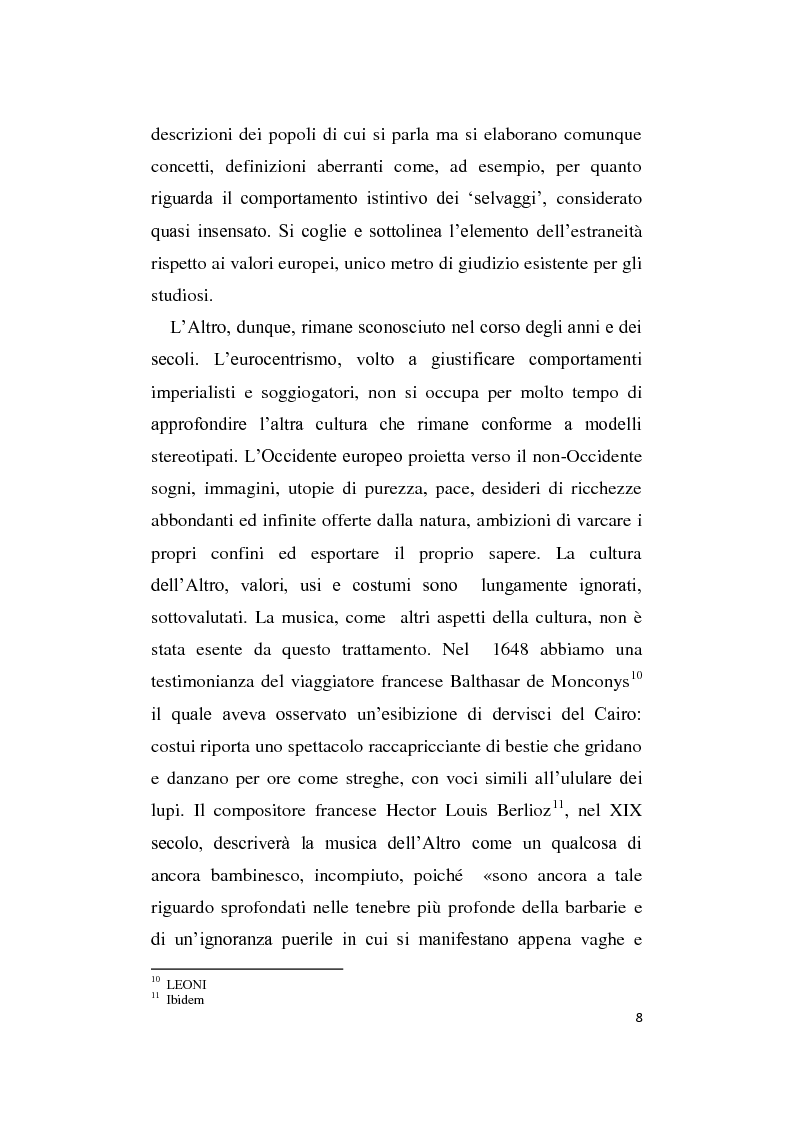 Anteprima della tesi: L'Altro in Musica, contaminazioni e influenze nella musica occidentale dal Novecento ad oggi, Pagina 9