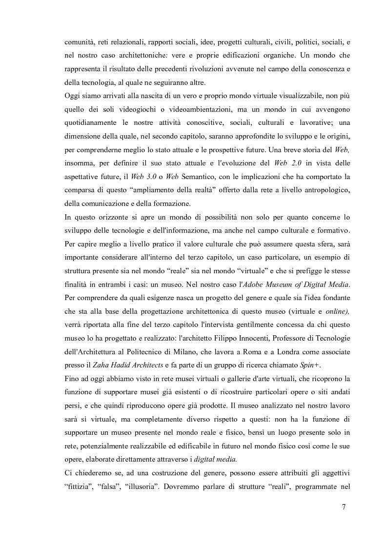 Anteprima della tesi: Comunicare con l’arte nell’epoca digitale: il caso Adobe Museum of Digital Media, Pagina 4