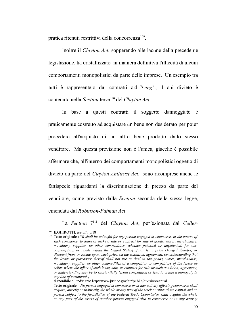 Estratto dalla tesi: Antitrust Private Enforcement: Stati Uniti e Unione Europea a confronto