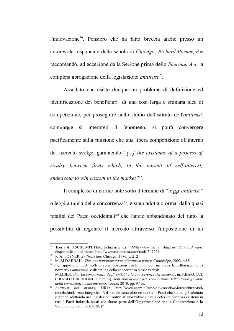 Anteprima della tesi: Antitrust Private Enforcement: Stati Uniti e Unione Europea a confronto, Pagina 14