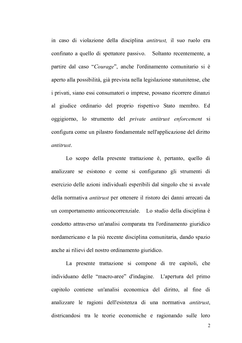 Anteprima della tesi: Antitrust Private Enforcement: Stati Uniti e Unione Europea a confronto, Pagina 3