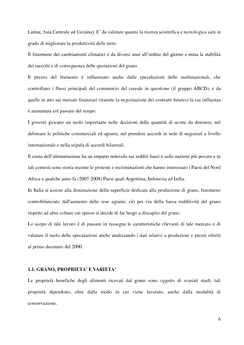Anteprima della tesi: Il mercato globale del grano: un'analisi microeconomica, Pagina 3