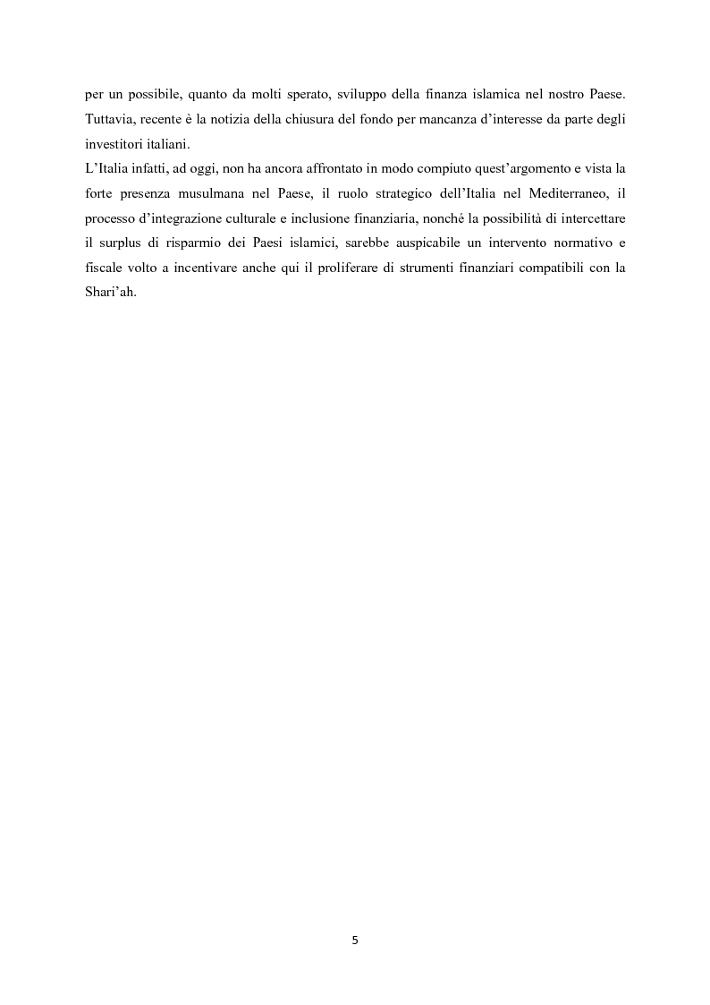 Anteprima della tesi: Finanza islamica: le peculiarità dei fondi islamici; il caso BNP Asset Management., Pagina 4