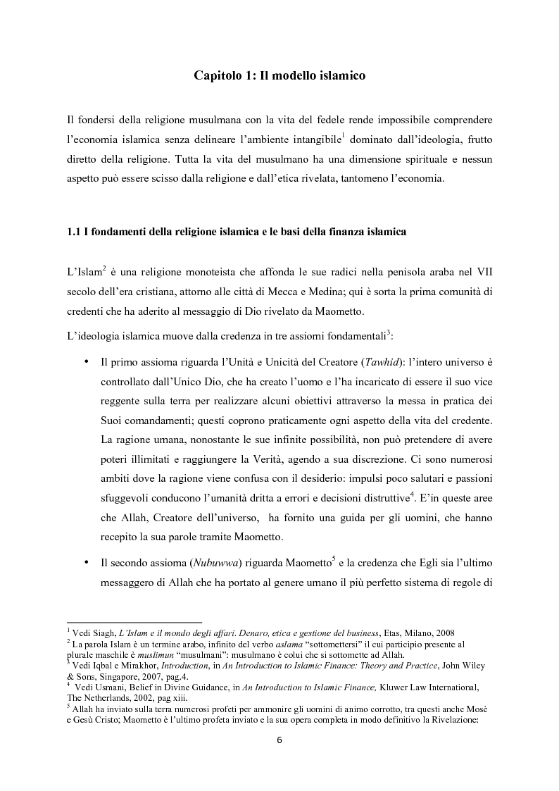 Anteprima della tesi: Finanza islamica: le peculiarità dei fondi islamici; il caso BNP Asset Management., Pagina 5