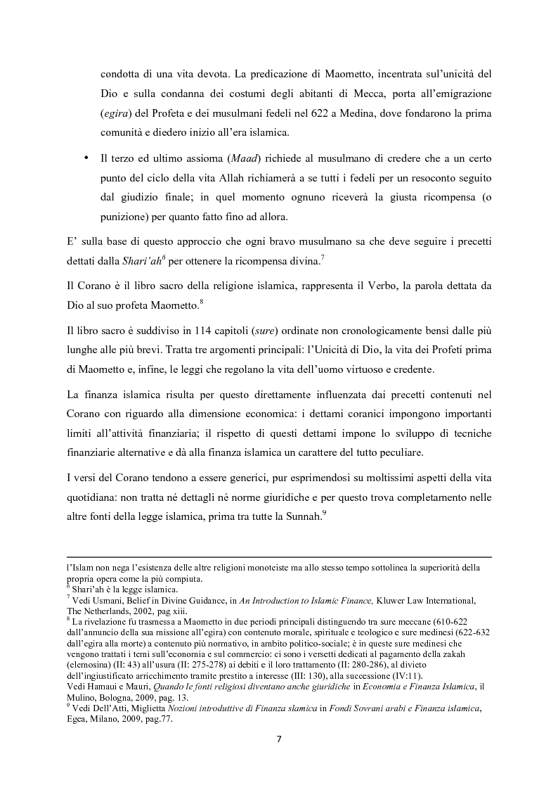 Anteprima della tesi: Finanza islamica: le peculiarità dei fondi islamici; il caso BNP Asset Management., Pagina 6