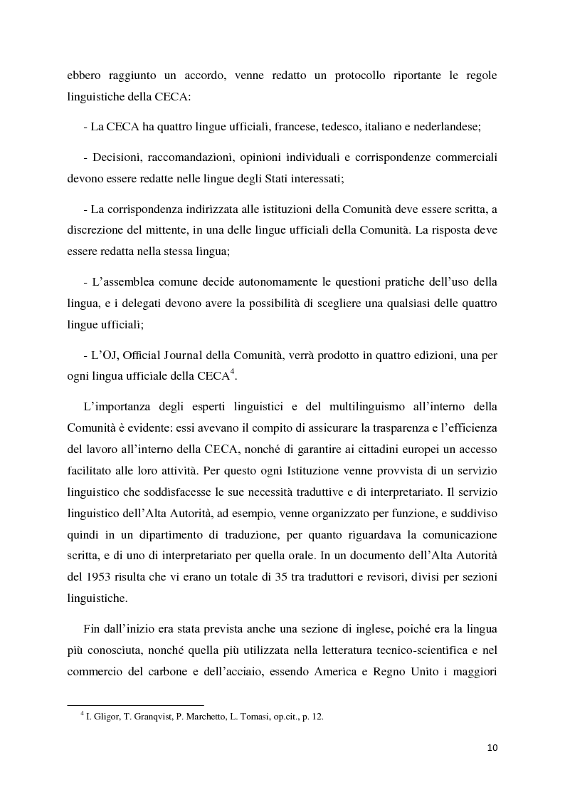 Anteprima della tesi: Tradurre per la Commissione Europea: tecnologie, metodi e strategie di lavoro dei traduttori della Direzione Generale per la Traduzione., Pagina 7