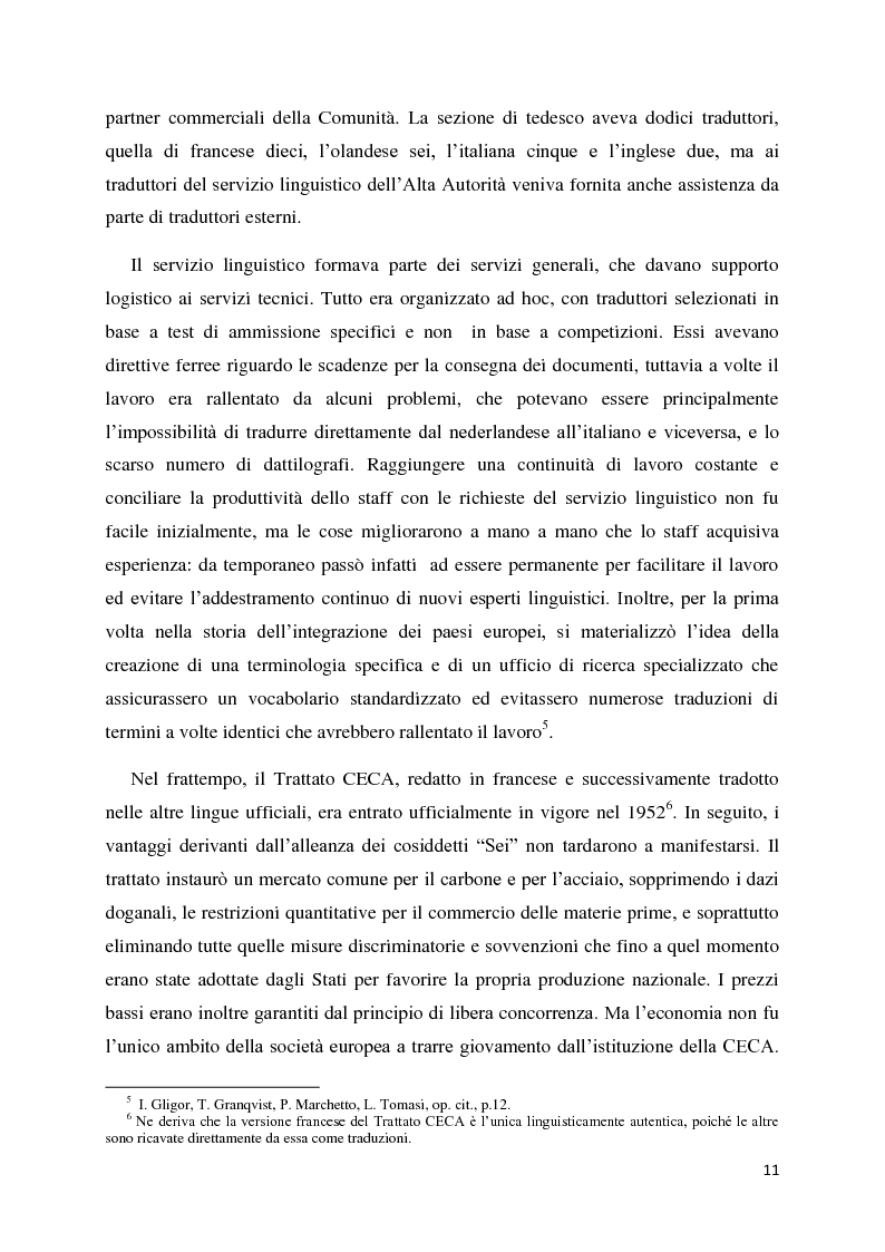 Anteprima della tesi: Tradurre per la Commissione Europea: tecnologie, metodi e strategie di lavoro dei traduttori della Direzione Generale per la Traduzione., Pagina 8