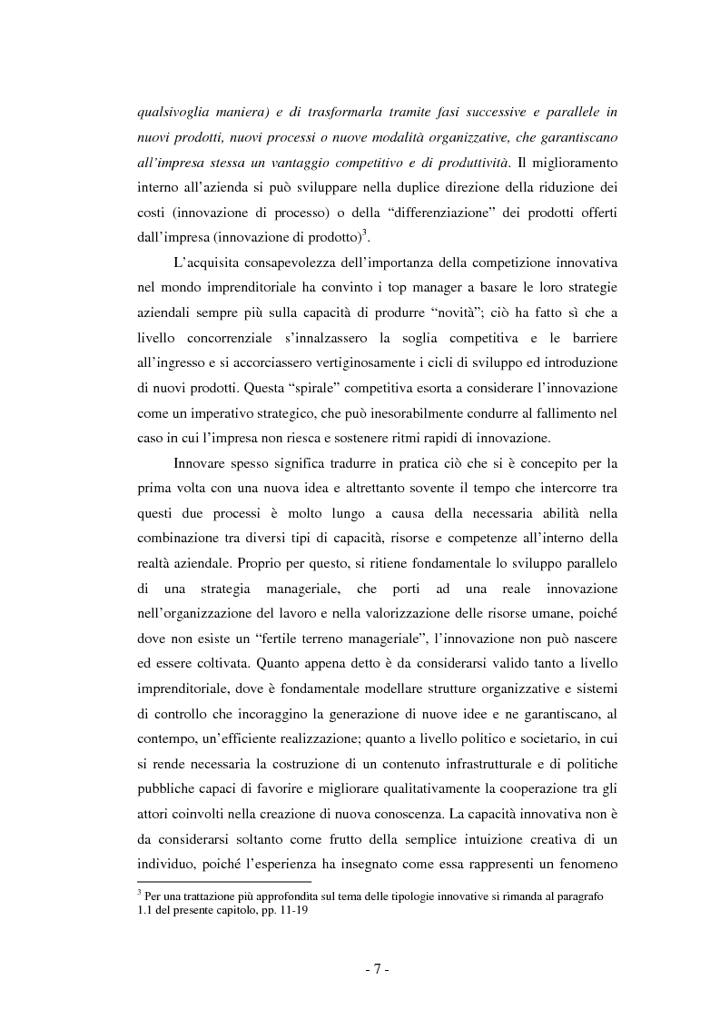 Anteprima della tesi: Il ruolo dei fondi pubblici nel finanziamento all'innovazione. Il caso della E++ S.r.l., Pagina 6