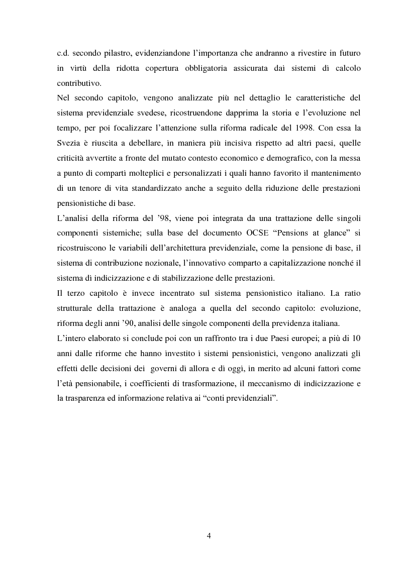 Anteprima della tesi: Sistemi previdenziali: Svezia e Italia a confronto in una prospettiva di equità, trasparenza e sostenibilità, Pagina 3