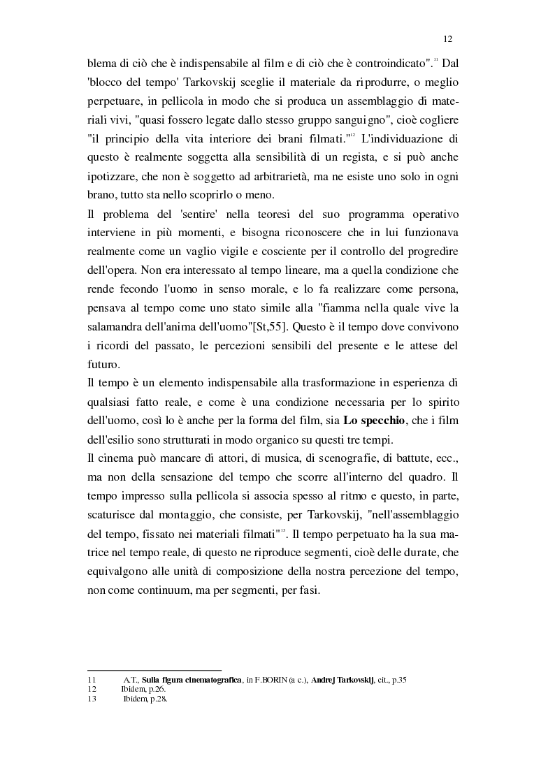 Anteprima della tesi: Il Cinema di Andrej Tarkovskij, Pagina 9