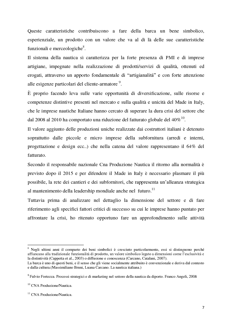 Anteprima della tesi: Il settore della nautica e la crisi. Il caso del riposizionamento competitivo di General s.r.l., Pagina 6