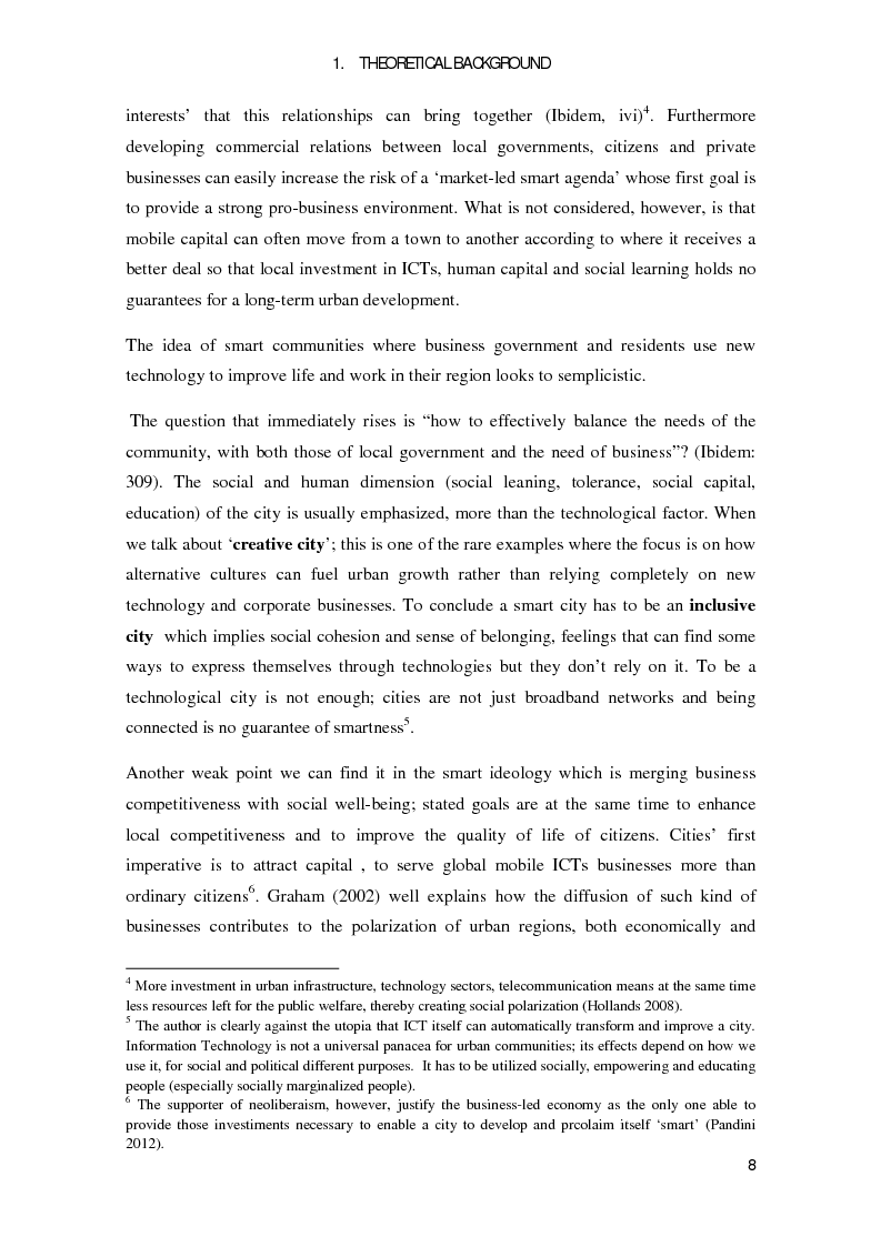 Anteprima della tesi: How the "smart city" model matches equity issues. A comparative study of Stcokholm and Torino., Pagina 13