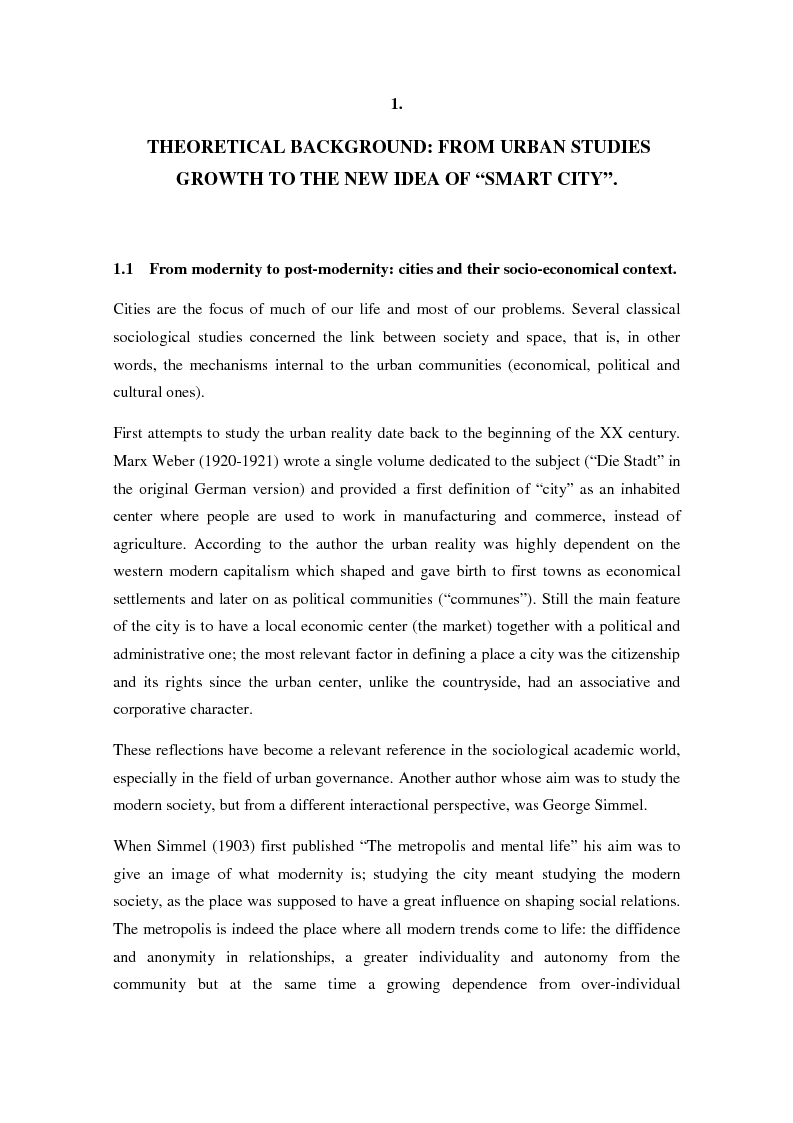 Anteprima della tesi: How the "smart city" model matches equity issues. A comparative study of Stcokholm and Torino., Pagina 6