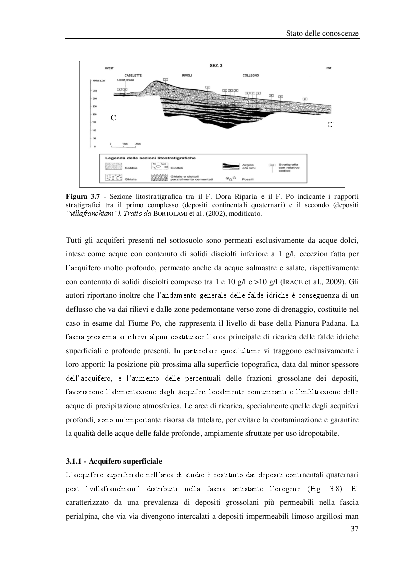 Anteprima della tesi: Studio geologico-ambientale del settore della provincia di Torino compreso tra il Fiume Dora Riparia e i torrenti Ceronda e Casternone, Pagina 10