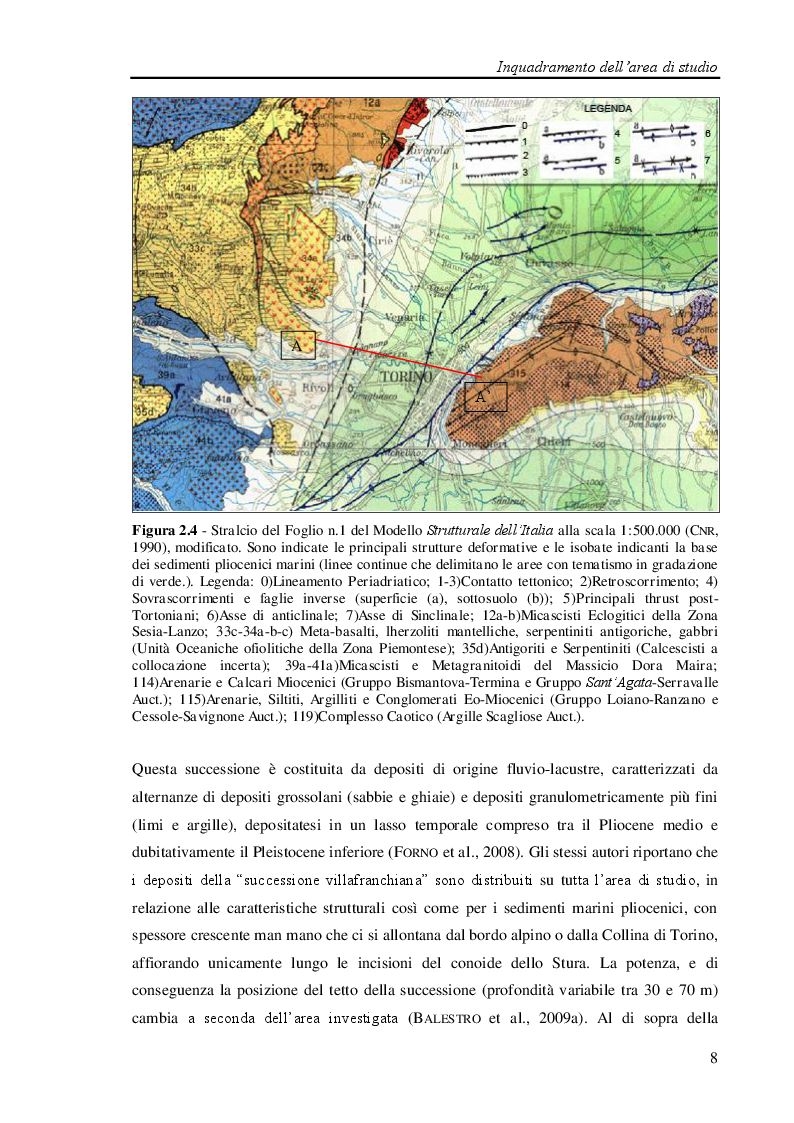 Anteprima della tesi: Studio geologico-ambientale del settore della provincia di Torino compreso tra il Fiume Dora Riparia e i torrenti Ceronda e Casternone, Pagina 4