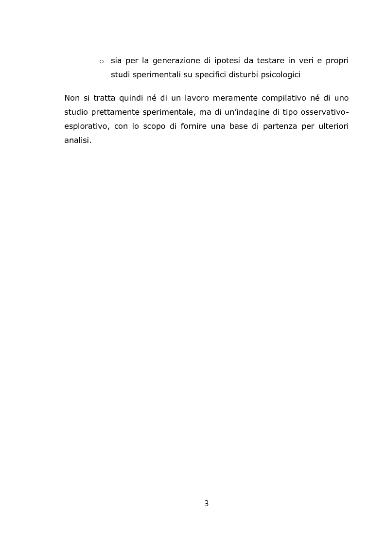Anteprima della tesi: Teorie psicologiche ingenue sull'agorafobia nei forum on-line, Pagina 4