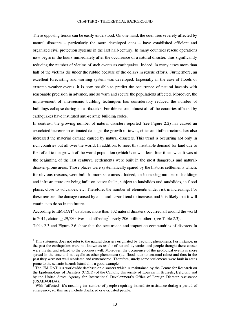 Anteprima della tesi: The Seismic Risk in a Mega-City. Emergency planning in Istanbul, Pagina 14