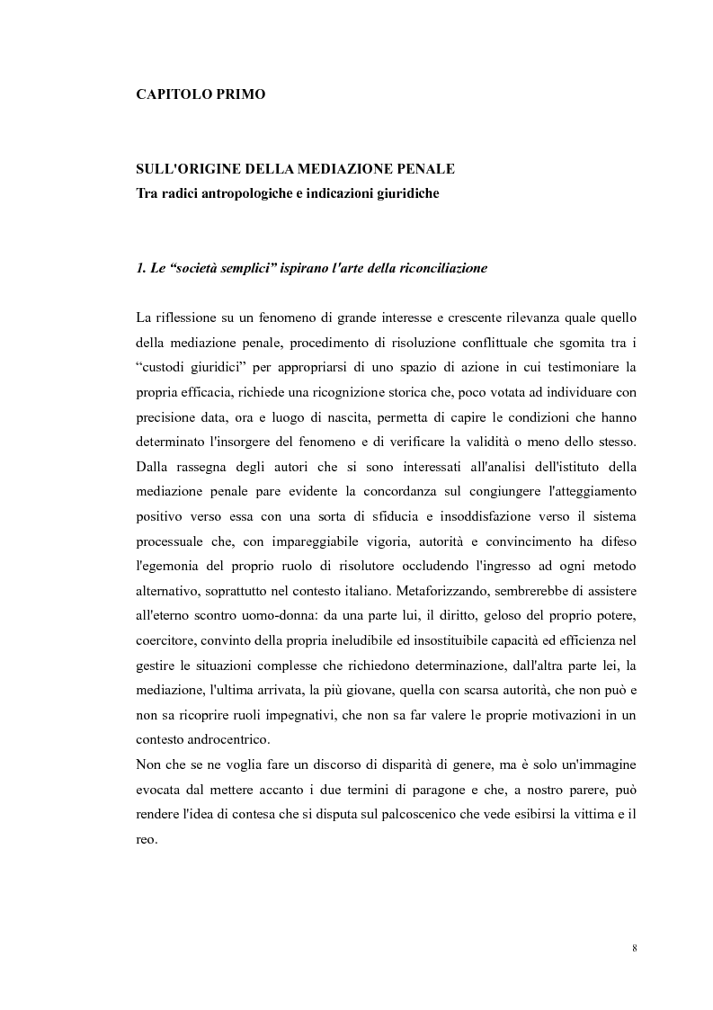 Anteprima della tesi: Ripensare Riparando. Riflessione sulla dimensione psicologica della mediazione penale., Pagina 5