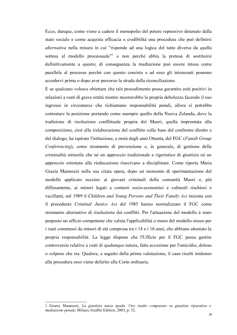 Anteprima della tesi: Ripensare Riparando. Riflessione sulla dimensione psicologica della mediazione penale., Pagina 7