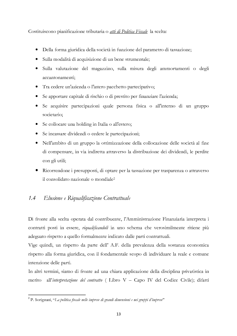 Anteprima della tesi: Elusione fiscale e abuso del diritto nelle operazioni straordinarie d'impresa, Pagina 8