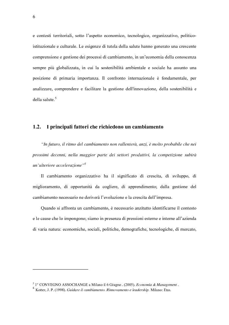 Anteprima della tesi: Il Significato del Change Management, Pagina 7